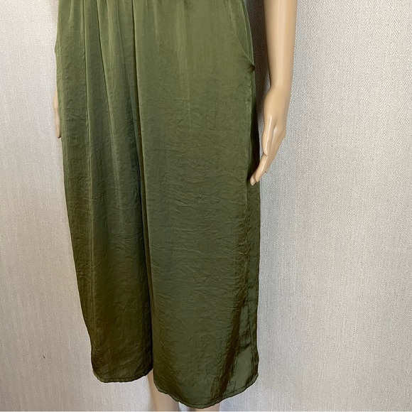 XHILARATION Green Silk Romper - Picture 5 of 11